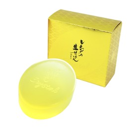 Mikakan Lemon Raw Soap, Solid Type, 3.2 oz (90 g), Facial Cleansing Soap, Contains 50% Beauty Moisturizing Ingredients, For Morning and Evening, Approx. 30 Days Supply