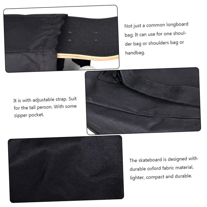 Totority Adjustable Backpack Oxford Lightweight Drift Board Rucksack with Drawstring