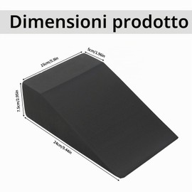 2 Pz Blocchi Yoga, Blocco Yoga Blocks, Cunei per Squat, Mattoni Mattoncino per Yogas Antiscivolo, Mattone in Schiuma Eva per Donne, Uomini, Pilates, Fitness, Esercizi, Stretching(24 x 7,5 x 15 cm)