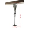 Kings Brand Furniture - Adjustable Height Center Support Leg for