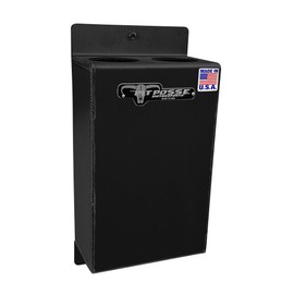 Pit Posse 468BK Co2 Carbon Dioxide Bottle Rack Aluminum Trailer Wall Mount 2 Bay Holder Race Car Enclosed Trailer-Made in USA