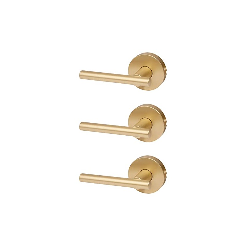 Designers Impressions Kain Design Satin Brass Dummy Non Turning Euro