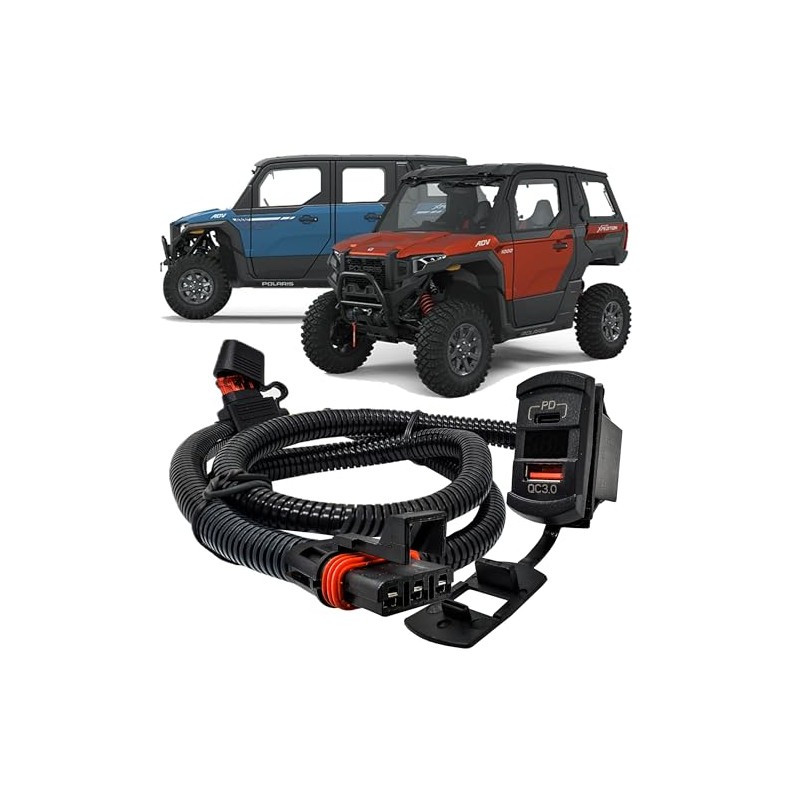 6ft. Power Bus Bar Plug Harness Dual USB Port QC