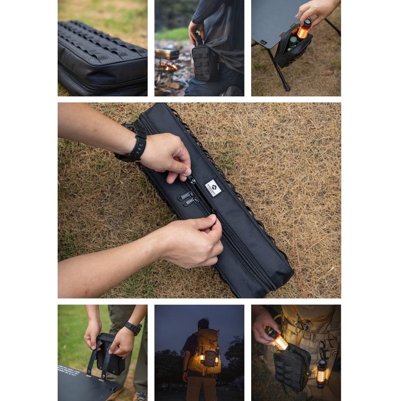 CAMPINGMOON Tactical Admin Molle Pouch Military Camping Tool Bag Storage
