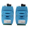 2Pcs RS485/422/232 Fiber Optic Converter Bidirectional Transimitter Receiver Modem Transmission