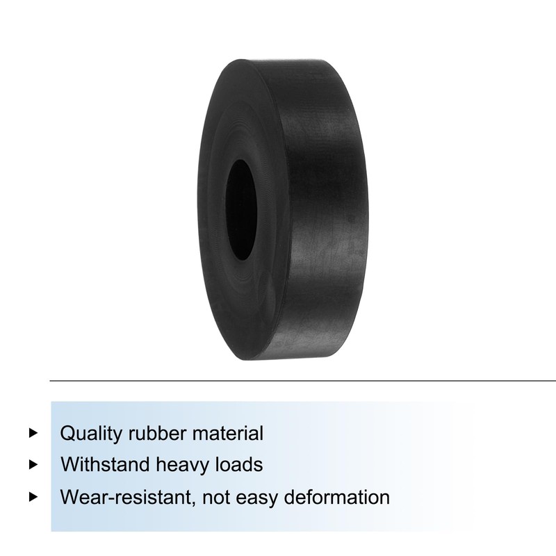 QUARKZMAN Pack of 4 Rubber Spacers 1-1/2 Inch AD 1/2