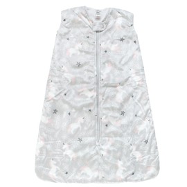 Hudson Baby Unisex Baby Mink with Sherpa Inner Sleeping Bag, Sack, Blanket, Whimsical Unicorn, 0-6 Months