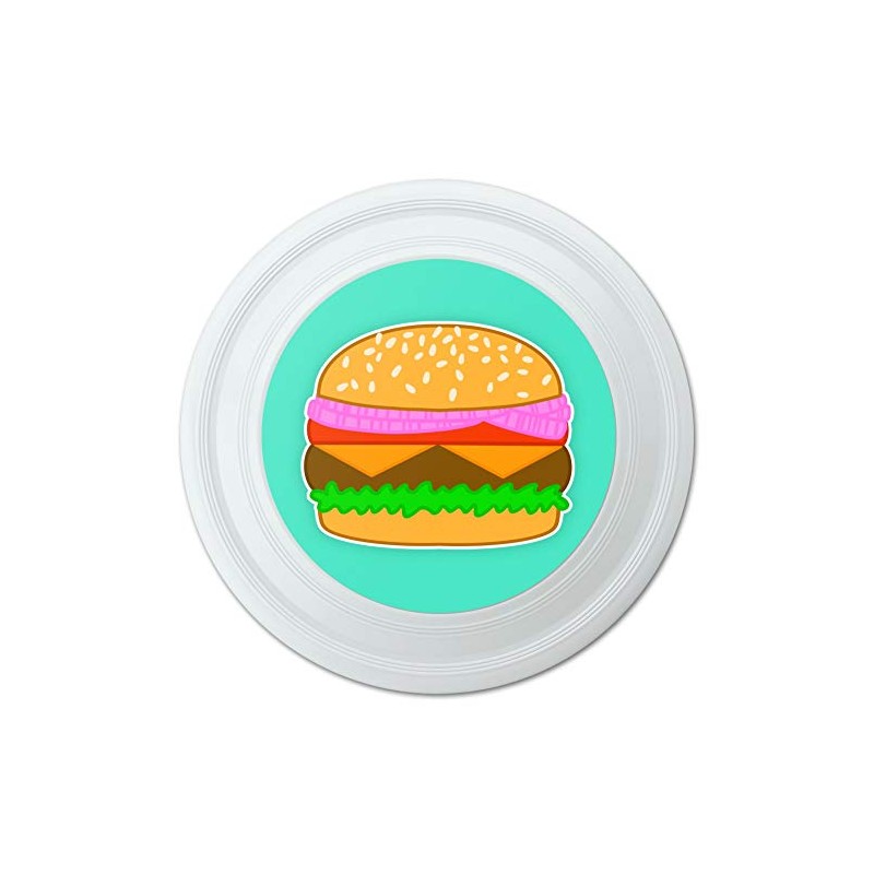 GRAPHICS & MORE Simple Summer Hamburger Novelty 9" Flying Disc