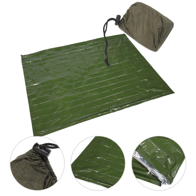 BESPORTBLE Outdoor Survival Blanket Aluminum Film Emergency Blanket Compact Lightweight