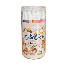 Kokuyo Irofude Pen Water Based Brush Pen, Set of 24 Colors, KE-AC45-24
