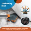 CLEANHOME Floor Scrub Brush Tile Tub Scrubber Brush with 4