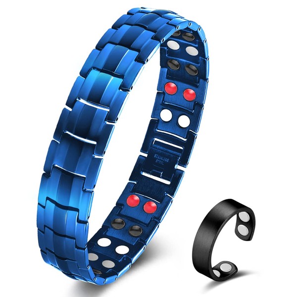 Vicmag Magnetic Bracelet Men's Titanium Steel Magnetic Bracelet Double Row