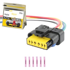 PARSUPPRO 6-Way/Pin Rear Tail Light Lamp Connector Sensor Socket Repair Wiring Harness Auto Waterproof Plug Pigtail for Nissan Versa N17 2012-2019