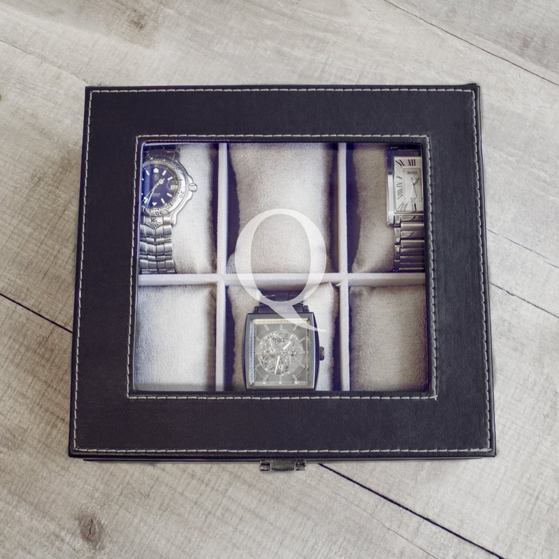 Cathy 's Concepts Personalizado para Hombre Caja de Reloj de