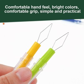 Needle Threader, 3Pcs Automatic Needle Threader, Automatic Threader Tool for Household,Needle Threader DIY Lovers, Universal Sewing Tool with for Hand Threaders Sewing