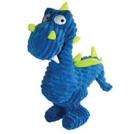 Corduroy Squeaky Dragon Dog Toy (Assorted Colors) by Loopies - 10 inch