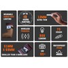 Glowstone Ultra-Compact Powerful Versatile Flashlight Worklight. 900 lm, 75g, IP69K