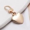 5Pcs Gold Heart Shaped Zipper Pull Replacement Metal Zipper Backpack