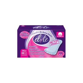 Organyc Elyte - 100% Pure Cotton Bladder Control Pads - Sensitive Skin Safe - Mini,, Super, 20 Count (Pack of 1) (801686700590)
