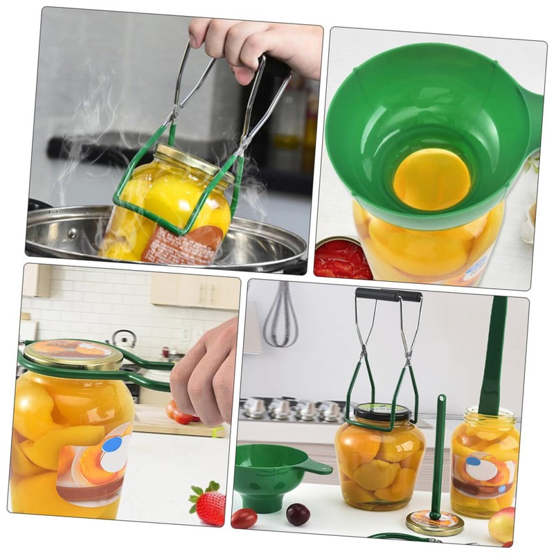 LABRIMP 6pcs Stainless Steel Canning Jar Lifter Clips for Home