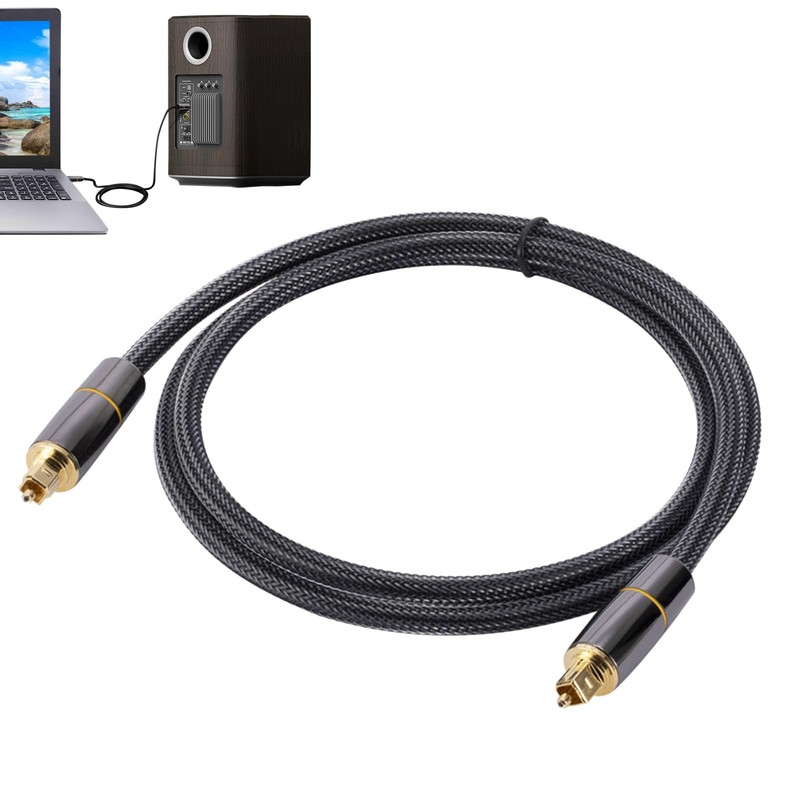 Fiber Optic Audio Cable,Multipurpose Optical Audio Cable for Soundbar -
