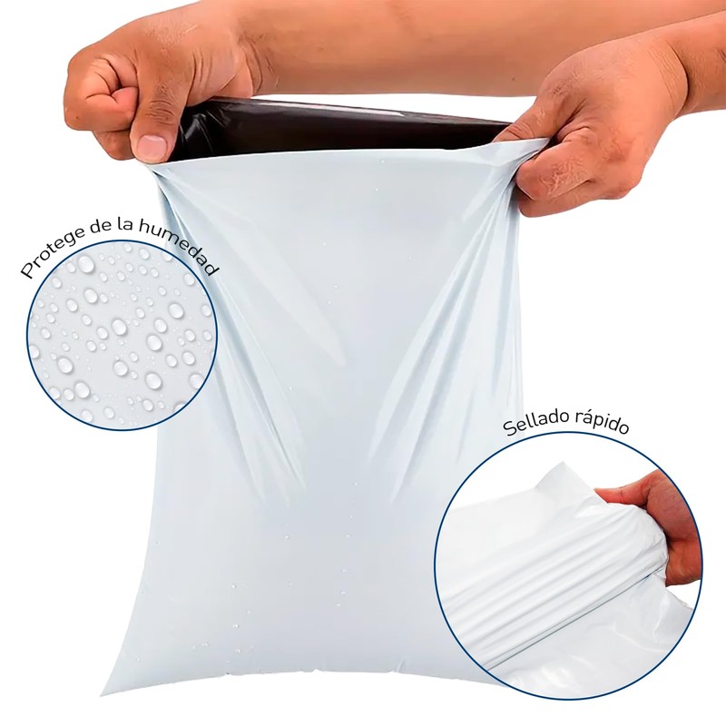 Bluelander 100 Bolsa de Embalaje 17*25 cm, Sobre de Plástico
