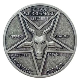 HARPIMER Lucifer Coin Pentecost Lucifer Morningstar Coin, Satan Coin, Cosplay Accessories, Movie Costume, Props Gift