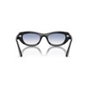 Vogue Eyewear Woman Sunglasses Black Frame, Clear Gradient Light Blue