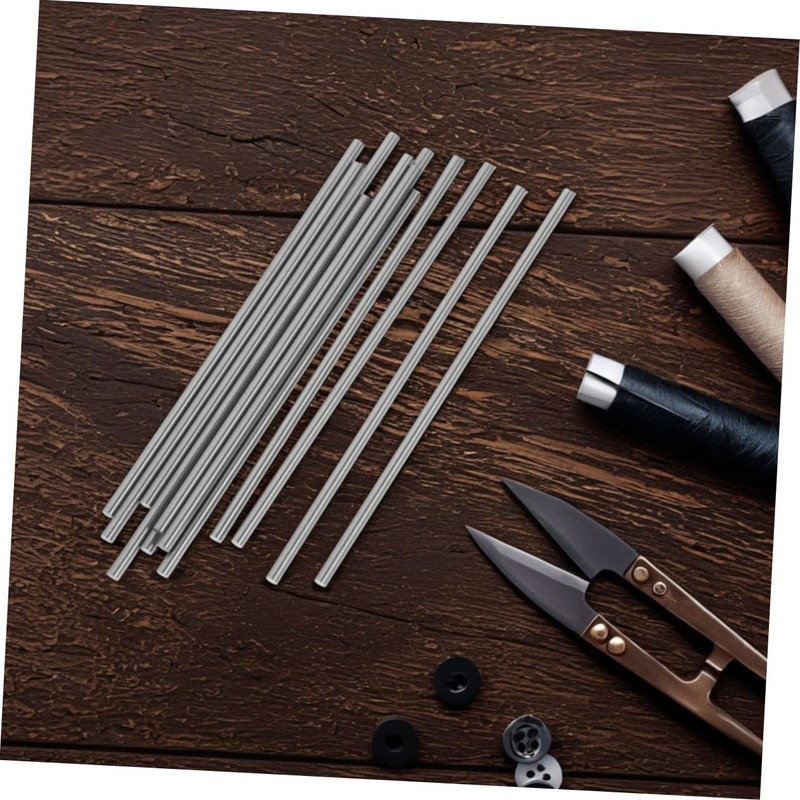STOBOK Essential Knitting Supplies: 20pcs Metal Knitting Steel Rod Set