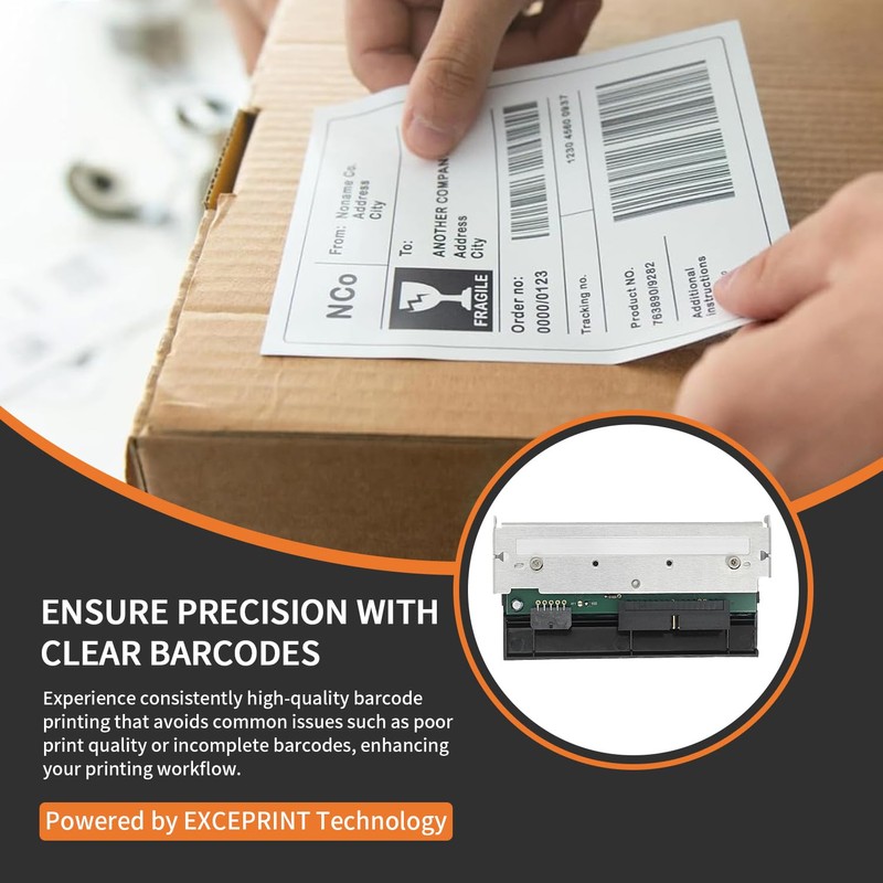 203DPI Thermal Printhead Replacement for Zebra ZM400 Printers - 79800M