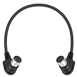 Poyiccot 8 PIN DIN Male Plug Cable 1.5ft, 90 Degree Angled Large 8 PIN DIN Male to Male Speaker Audio Cord Wire MIDI Cable Compatible with B&O PowerLink Beo-Lab Devices