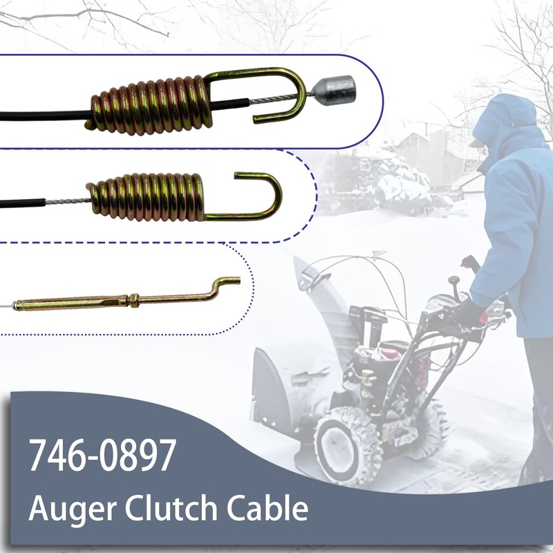 746-0897 Auger Clutch Cable Fits MTD Cub Cadet Craftsman Snow