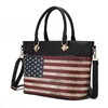 MKF Collection USA Tote Crossbody Bag for Women, American Flag