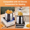 68oz Stainless Steel Oil Filter Pot, Multifunctional 2 in 1