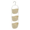 Premier Housewares 3-Tier Cream Hanging Organiser Small Storage Baskets Shower