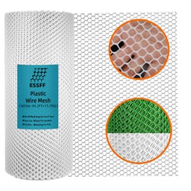 Pet & Garden Safeguard - 15.7IN x 49.2FT Roll - White Plastic Netting, Multi-Use Decorative Fence for Poultry, Dogs, Rabbits,Chicken and Snake Barrier