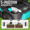 YARDCARE 16‑Inch 15Amp 2‑in‑1 Electric Dethatcher & Scarifier with 5‑Position