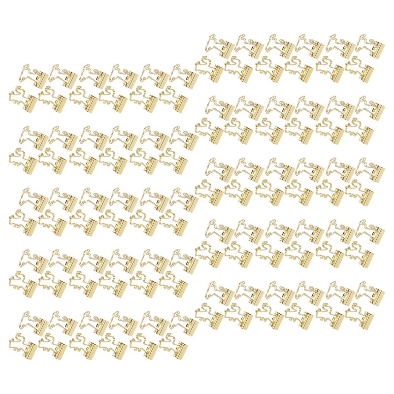 100Pcs Binder Clips Cute Animal Shaped Handle Sturdy Metal Multi