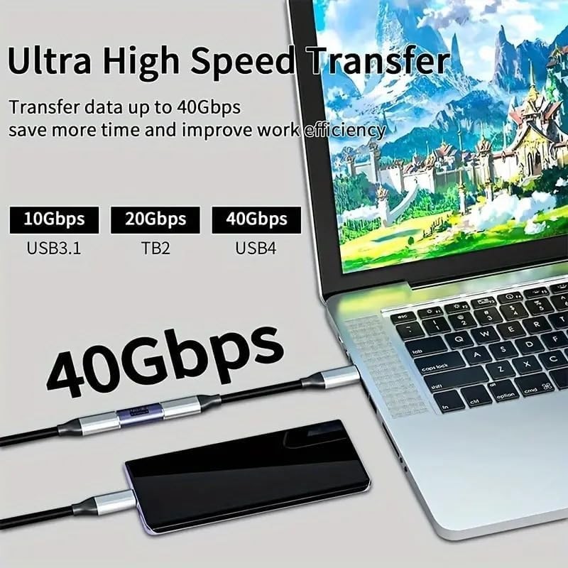USB C Coupler 40Gbps, USB C Female to Female Adapter