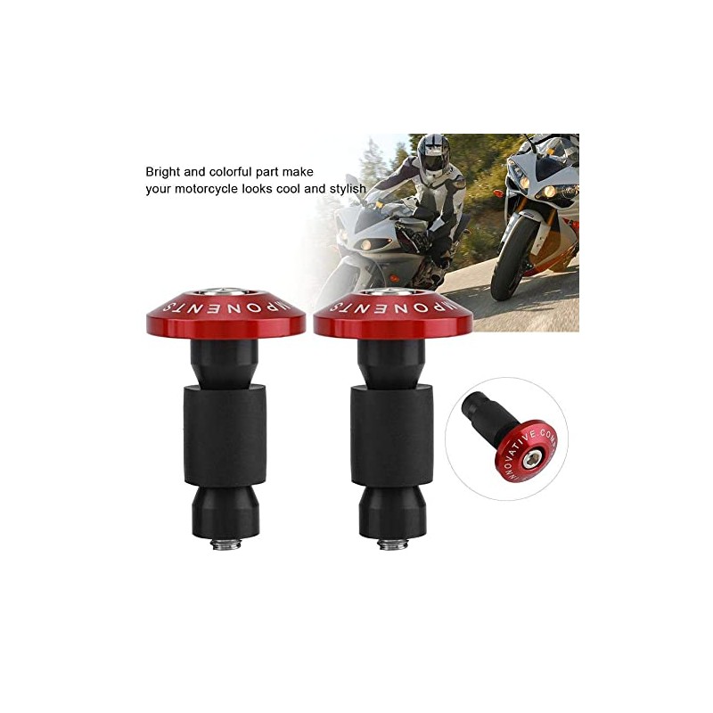 Aramox Motorcycle Handlebar Plug, 22mm 7/8inch Handlebar End Slider Plug