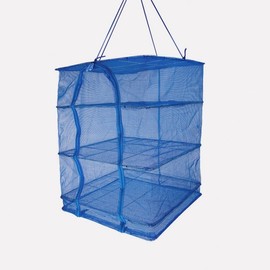 Small 3-Tier Square Mesh Drying Net (35x35cm) for Fish, Vegetables, Peppers RD-11665