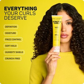 Marc Anthony Crema mejoradora de rizos, estrictamente rizada, manteca de karité, vitamina E y aceite de aguacate suaviza y define los rizos gruesos, producto de peinado antifrisz sin sulfatos para cabello rizado y ondulado, 2 unidades
