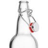 EZ Cap Bottles - 16 oz Clear Swing Top (Qty