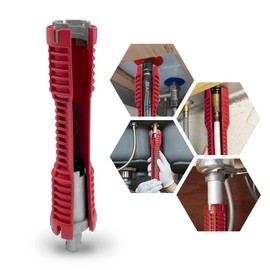 QYQRQF Basin Wrench, Faucet and Sink Installer Tool Multifunctional Plumbing Tool Pipe Extractor for Sink Bathroom Kitchen Toilet Plumbing