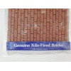 Miniature Red Bricks Kiln Fired Clay 285 Pieces 1:12 Scale