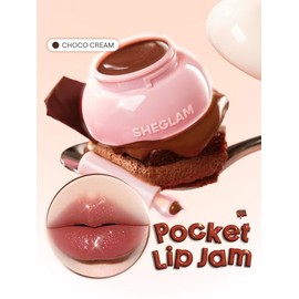 SHEGLAM Hydra Jelly Pocket Lip Jam Brillo Labial Hidratante y Nutritivo de Bolsillo Crema de Chocolate para Maquillaje de Labios