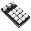 Mini Custom Keypad 12 Keys 3 Knobs Programmable Blue Switch