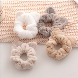 Cute Fluffy Cat Ear Headband Fluffy Headband White/FREE 6ea