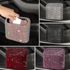 NYTKL Bling Car Trash Can with Lid, Sparkly Mini Crystal