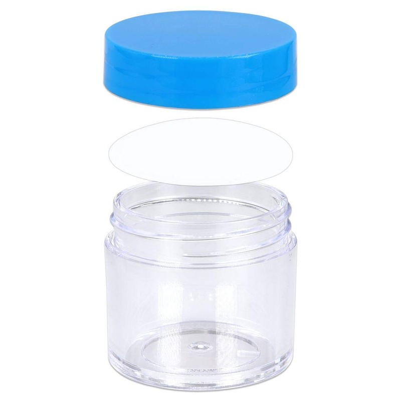 Beauticom 180pcs 30G/30ML (1oz) Thick Wall Round Plastic Clear Container
